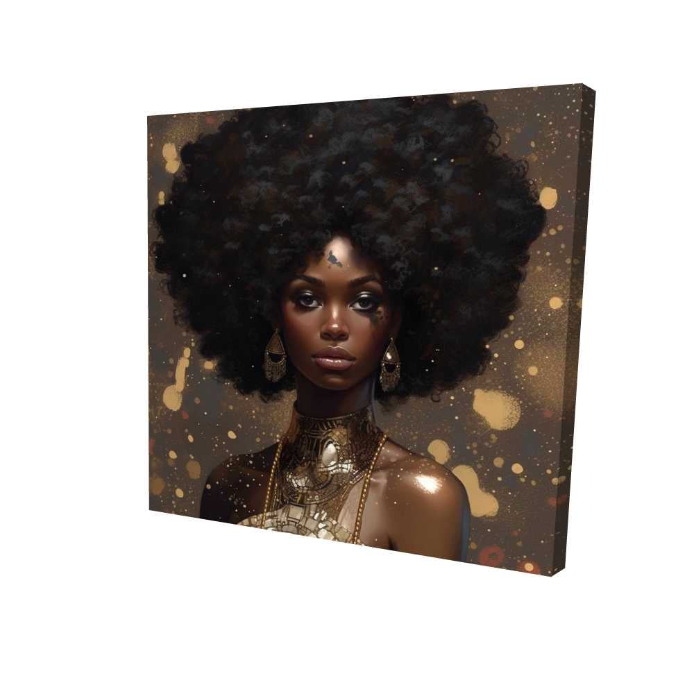 2080-3636-FI96 36 x 36 in. Natural Strength - Yellow Figurative Canvas for Home Decor