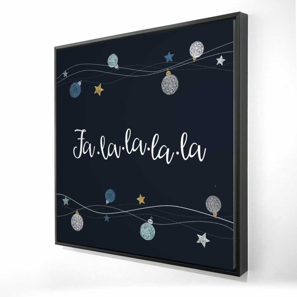 2081-3636-HO4 36 x 36 in. Christmas Ball Vector - Pattern Illustrative Canvas Decor