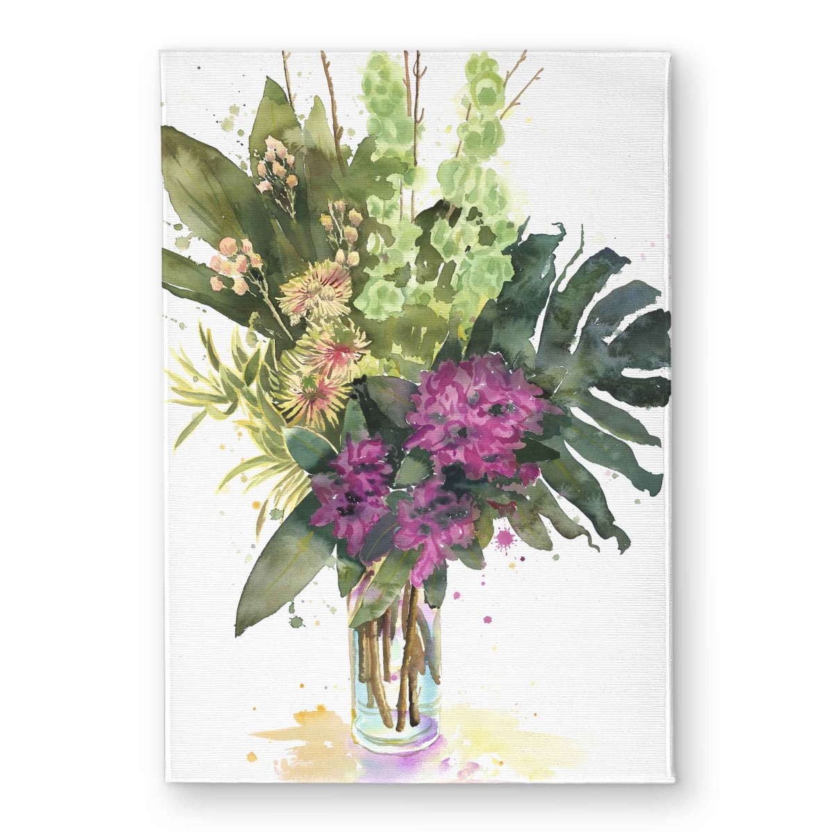 CODM1724ARD2IL 17 x 24 in. Tropical Flower Assemblage - Exotic Floral Indoor & Outdoor Door Mat