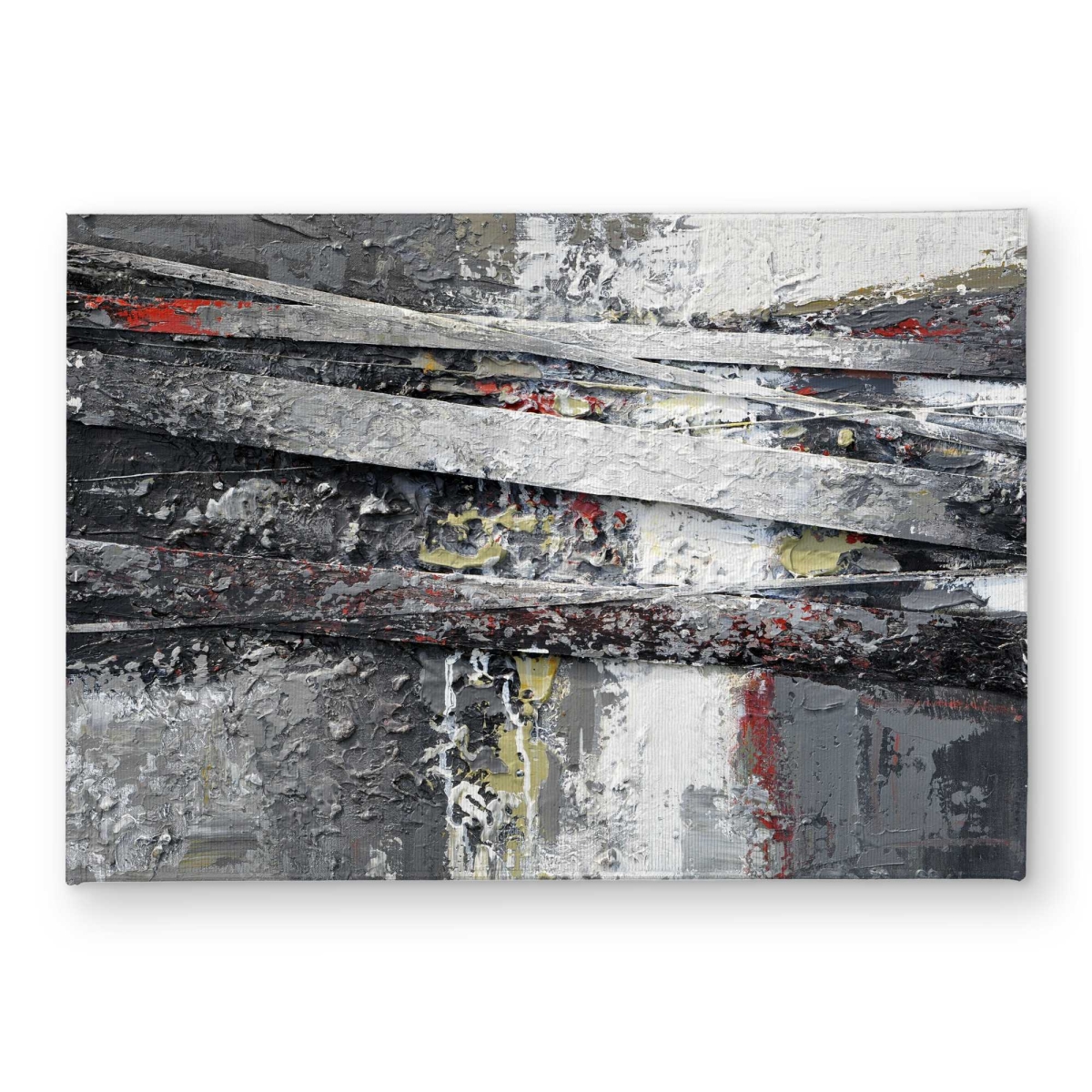CODM17241Z6A3R 17 x 24 in. Industrial & Texturized Abstract Stripes Door Mat - Decor