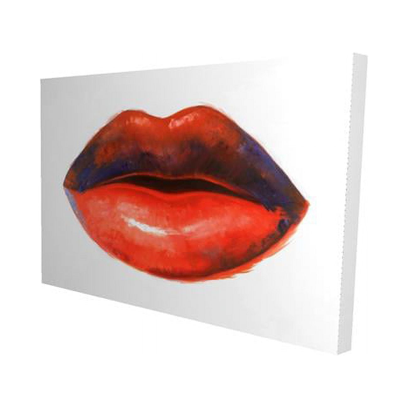 12 x 18 in. Red Lipstick-Print on Canvas
