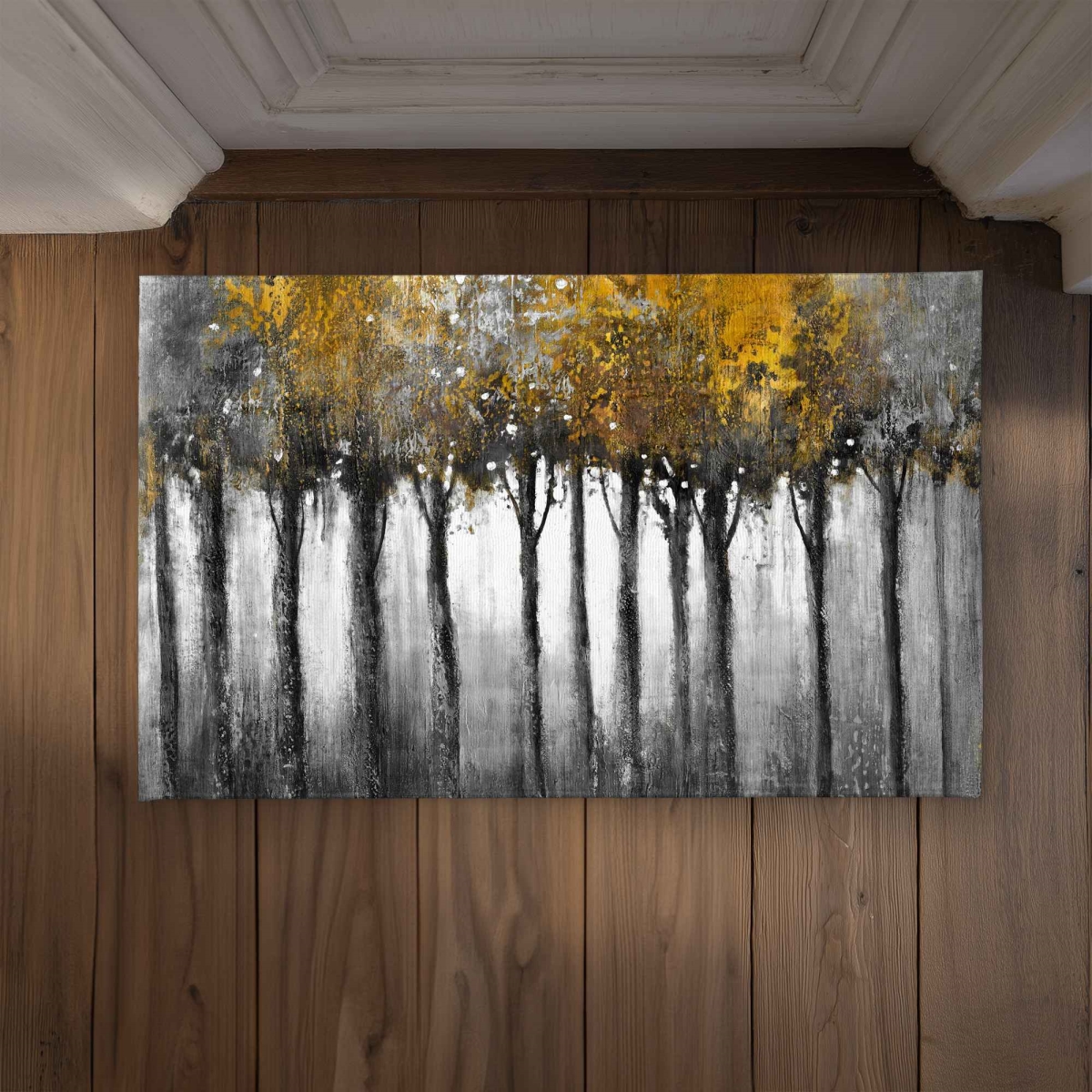 CODM2134DE1SID 21 x 34 in. Illuminated Forest Contemporary Living Room Door Mat - Decor