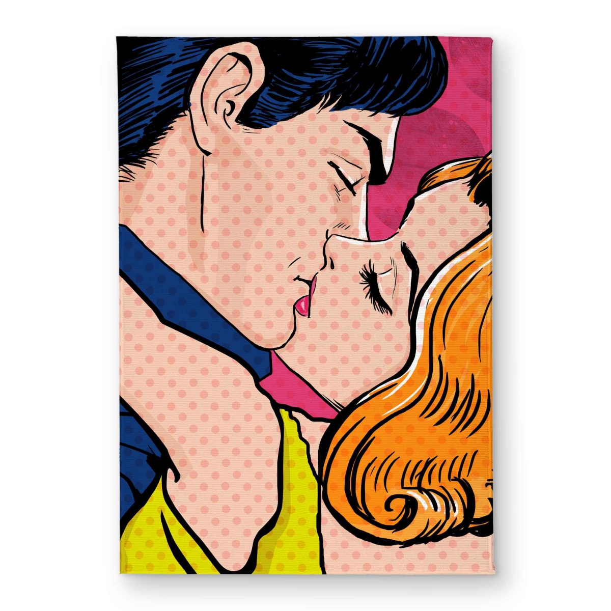 CODM1724VBEC7S 17 x 24 in. Pop Art Style Couple Door Mat - Figurative Man Home Decor