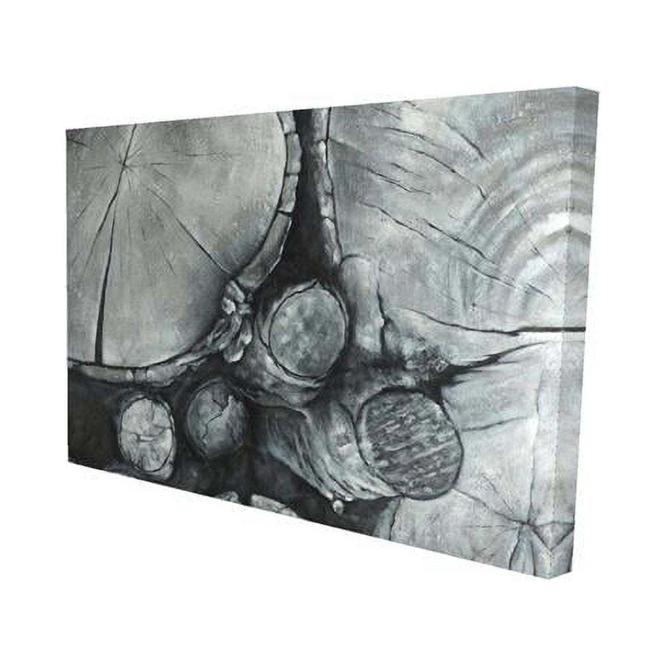12 x 18 in. Textured Wooden Logs-Print on Canvas