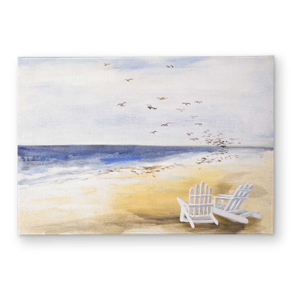 CODM1724YARYN3 17 x 24 in. Day at the Beach Door Mat - White Illustrative Home Decor