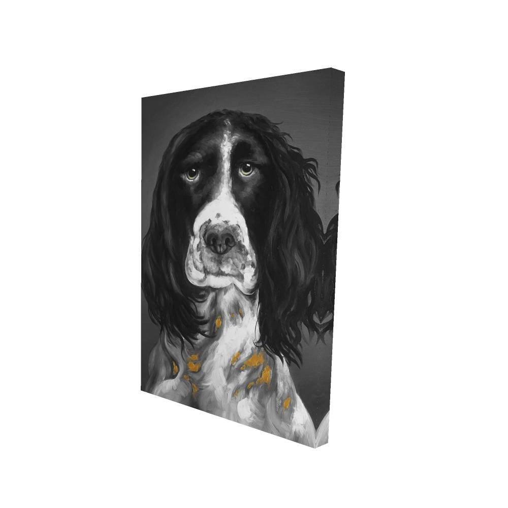2080-3624-AN308 24 x 36 in. Beautiful English Springer Spaniel Canvas - Hyperrealist Art