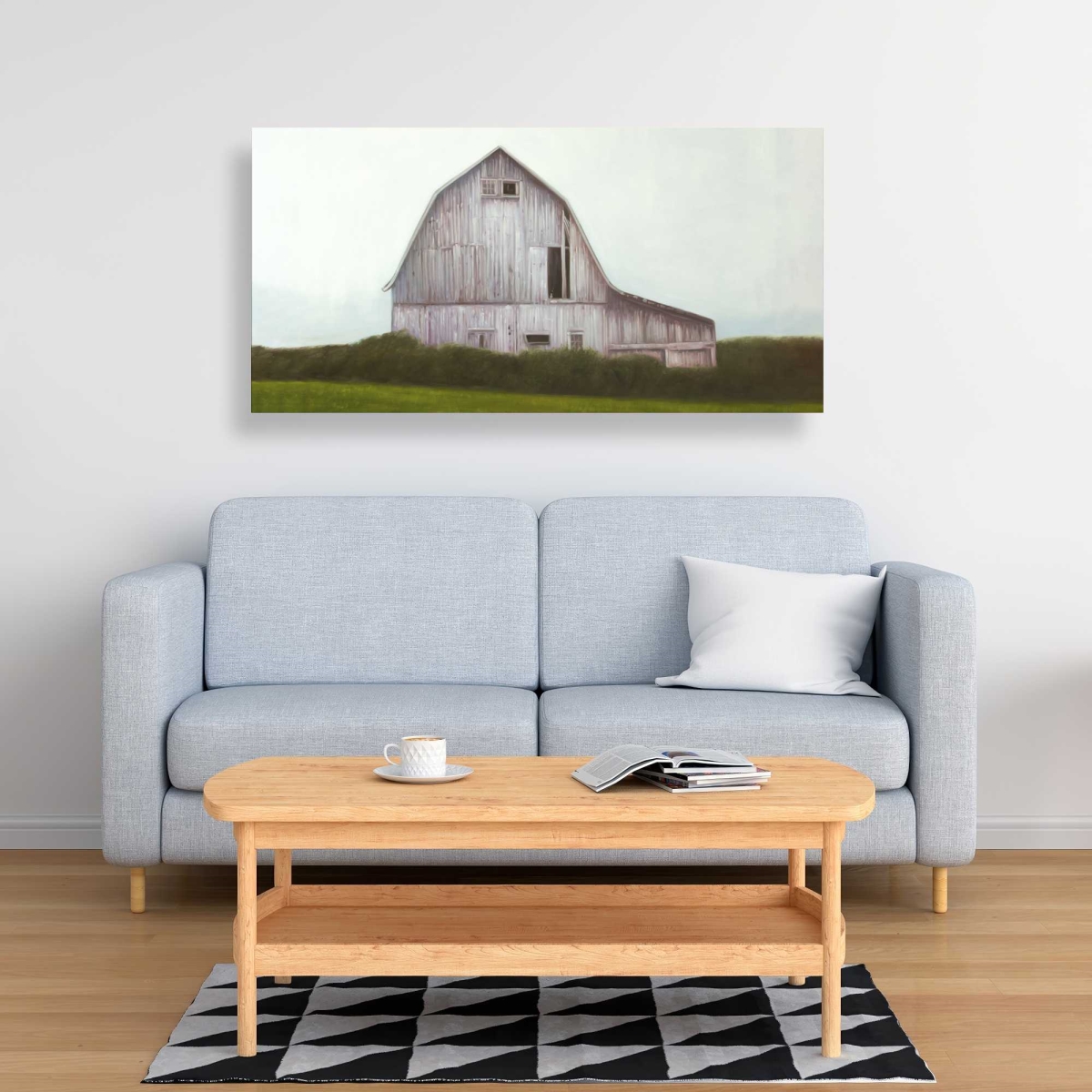 C1RC24486I0HXD 24 x 48 in. Rustic Barn - Rustic Architecture Canvas for Home Decor
