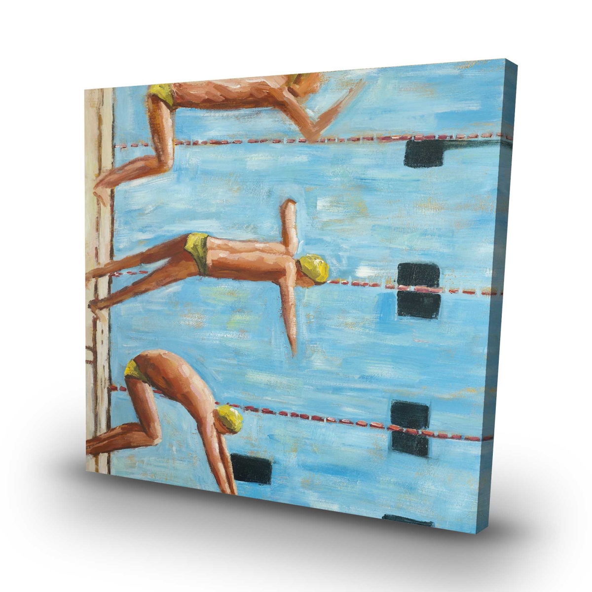 C1RC32329NT06O 32 x 32 in. Swimmers - Man Cave Canvas Decor for Home - Unique Wall Art