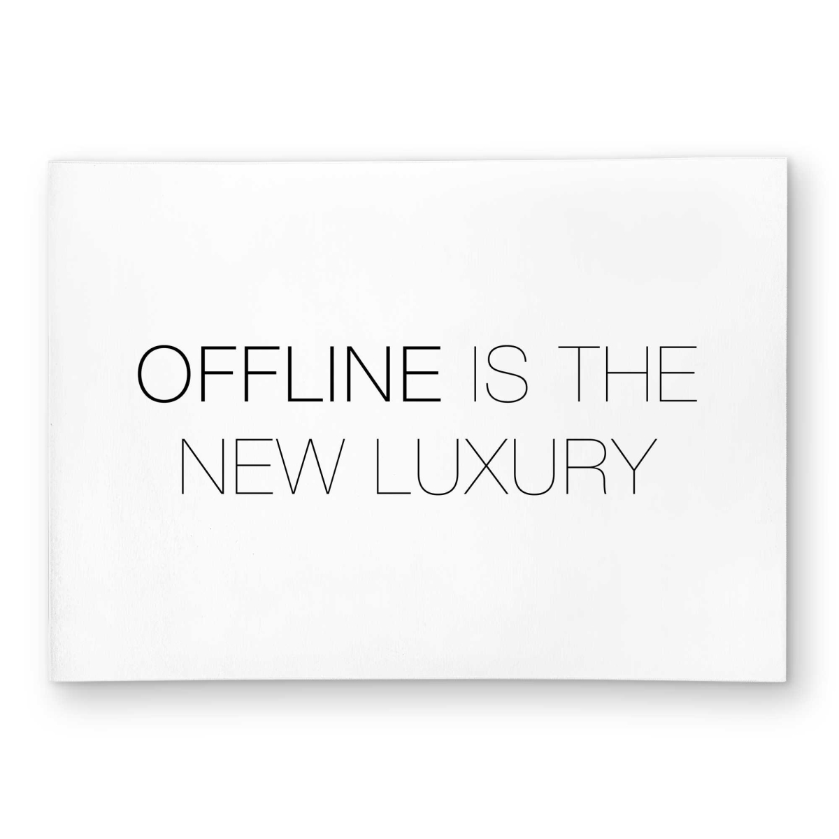 C1ROAR5721ATK0 5 x 7 ft. Offline Is The Luxury - Motivational Outdoor Rectangle Area Rug