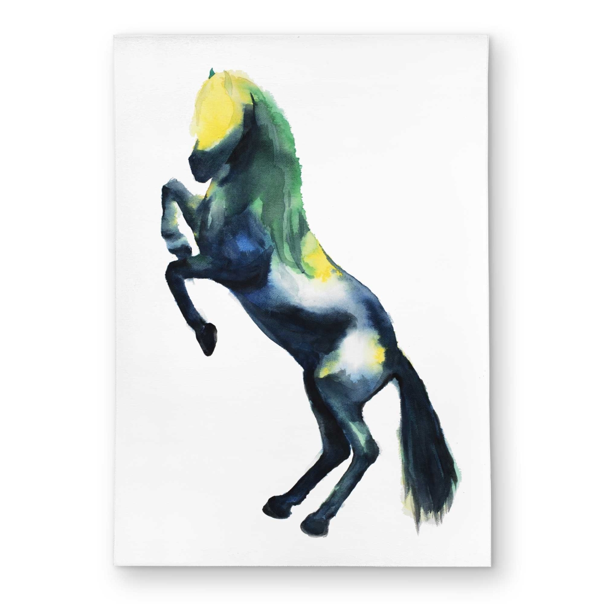 C1ROAR57336IDA 5 x 7 ft. Greeting Horse Bedroom Farm Animals Outdoor Rectangle Area Rug - Decor
