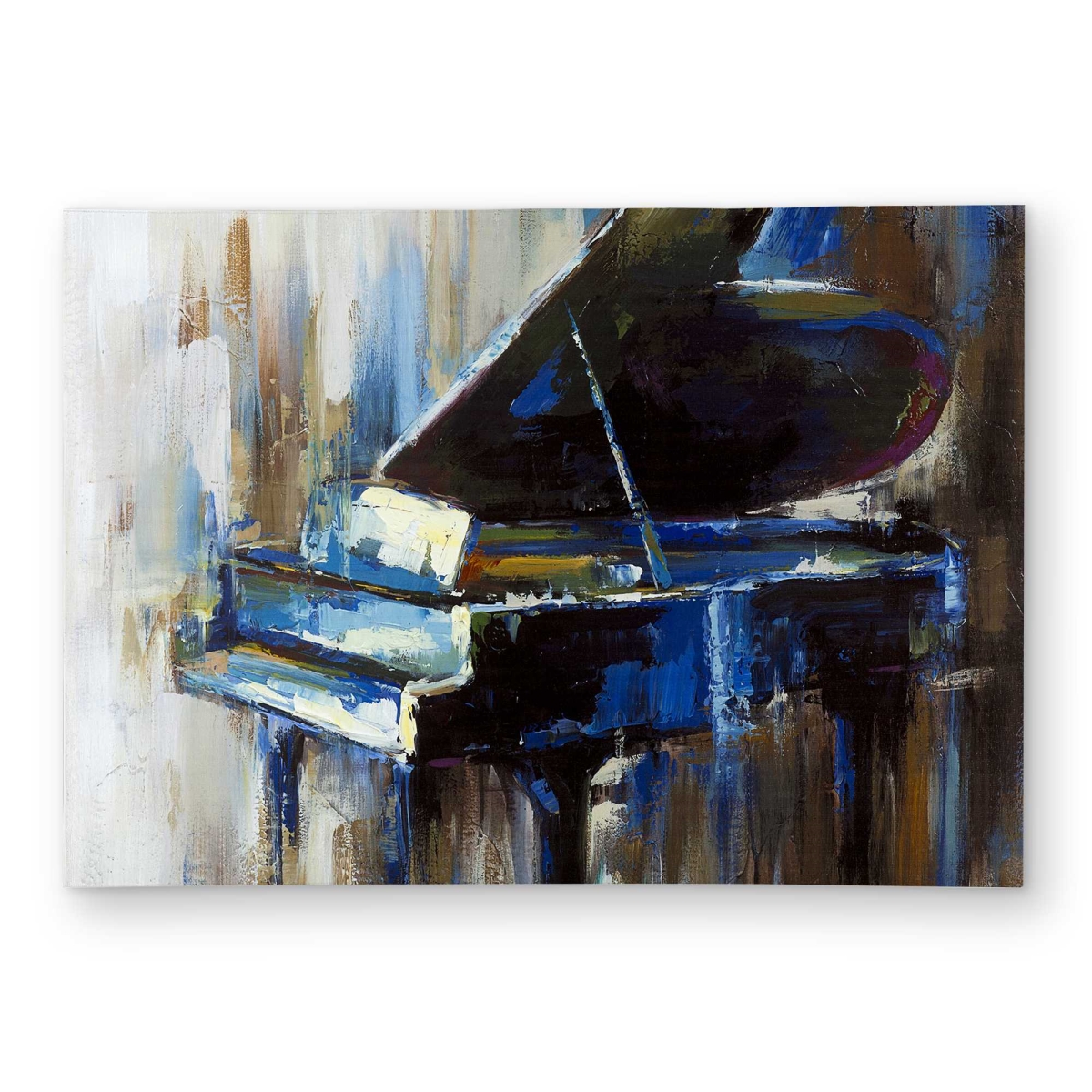 C1ROAR573HY6KE 5 x 7 ft. Abstract Grand Piano - Modern Outdoor Decor Rectangle Area Rug