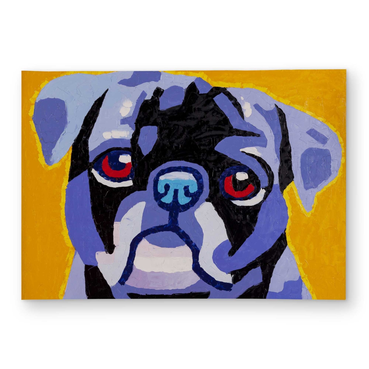 C1ROAR575C9E5M 5 x 7 ft. Flash The Pug Outdoor Rectangle Area Rug - Stylish Living Room Decor