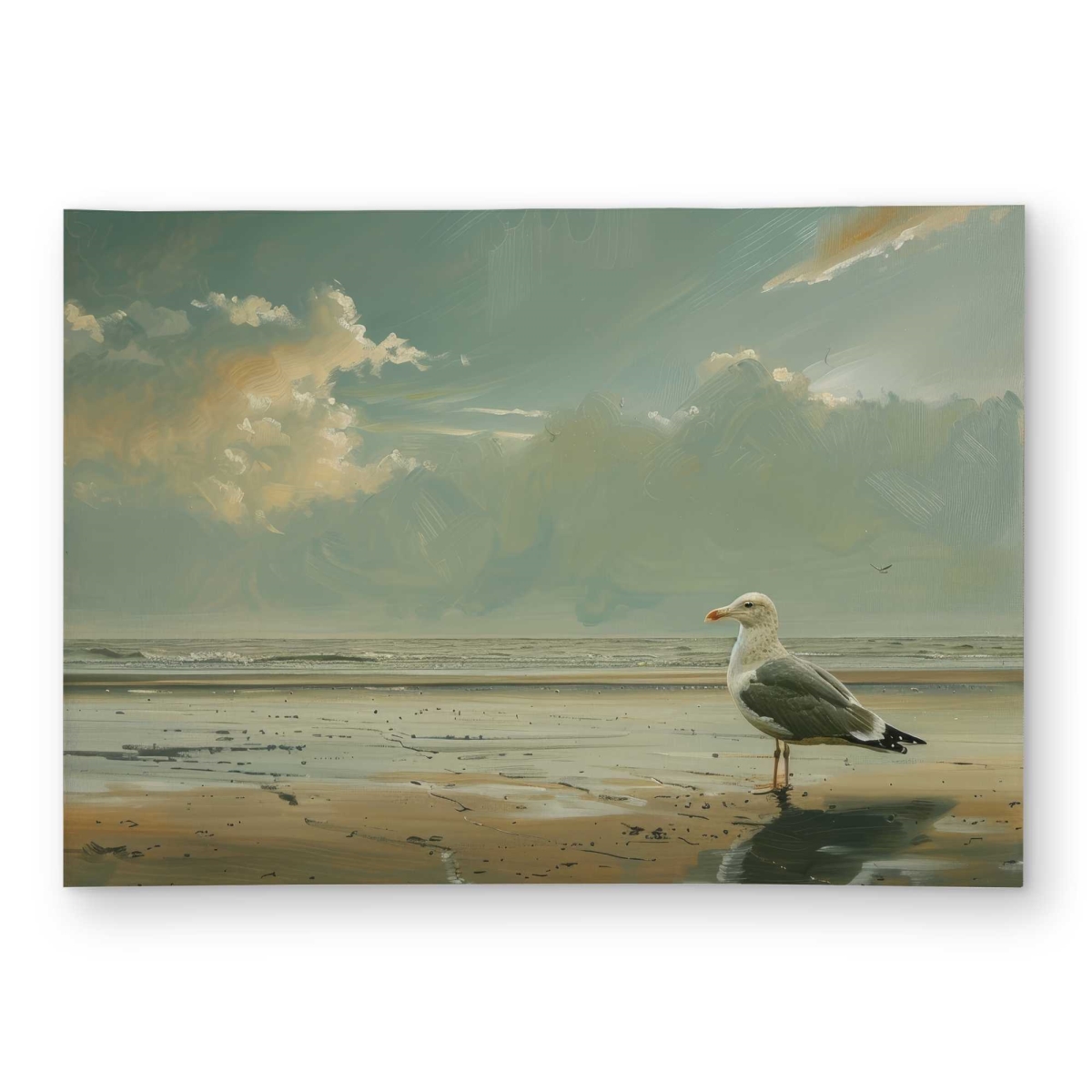 C1ROAR575NAH12 5 x 7 ft. Relaxed Seagull Outdoor White Rectangle Area Rug for Home Decor