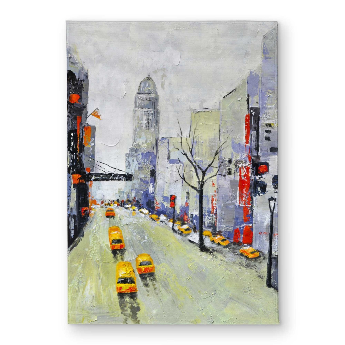 CODM17243U8MR0 17 x 24 in. Gray Street Door Mat with Yellow & Red Accents - Indoor & Outdoor