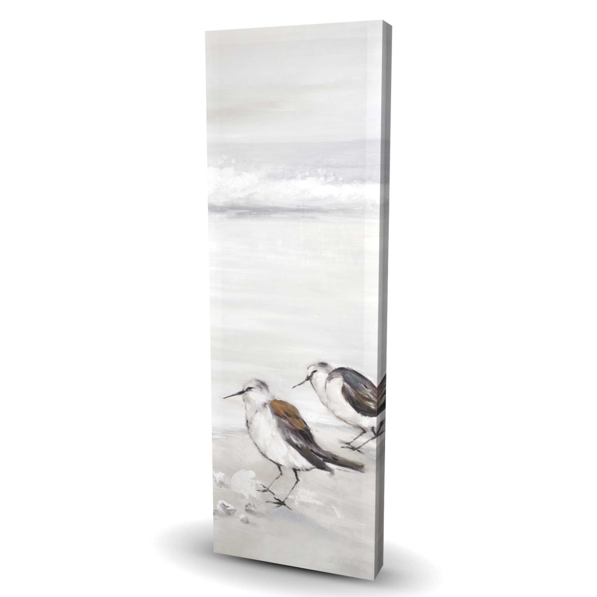 C1RC1648GCNLTP 16 x 48 in. Two Sandpipers Birds - Beige Beach Canvas Home Decor