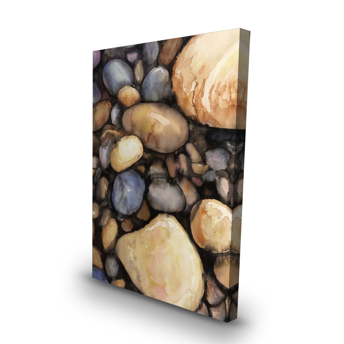 C1RC2436DFCY8D 24 x 36 in. Small Pebbles - Hygge Still Life Canvas for Home Decor