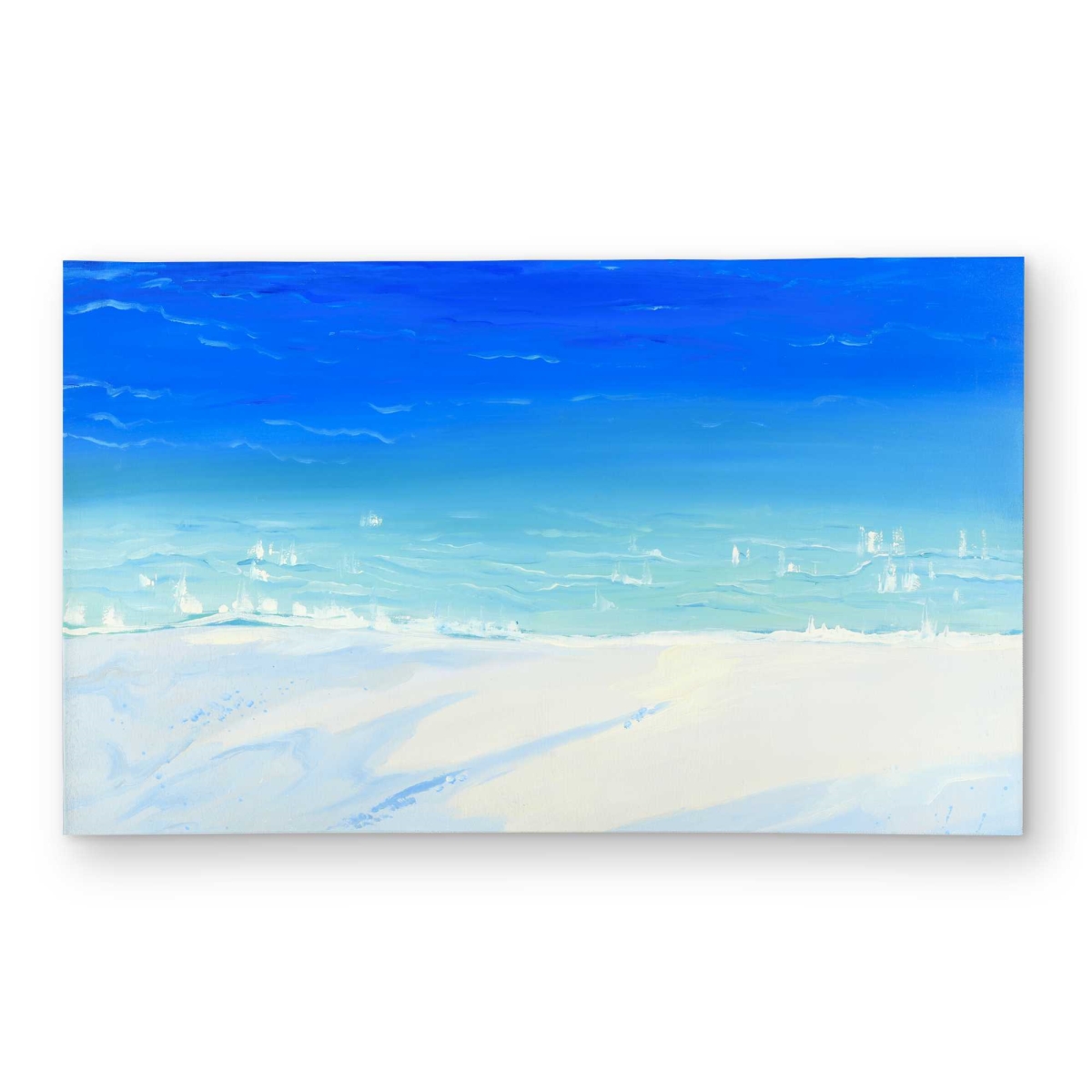 C1ROAR351TZIBF 3 x 5 ft. Blue Waves Outdoor Rectangle Area Rug - Satellite Ocean View Decor