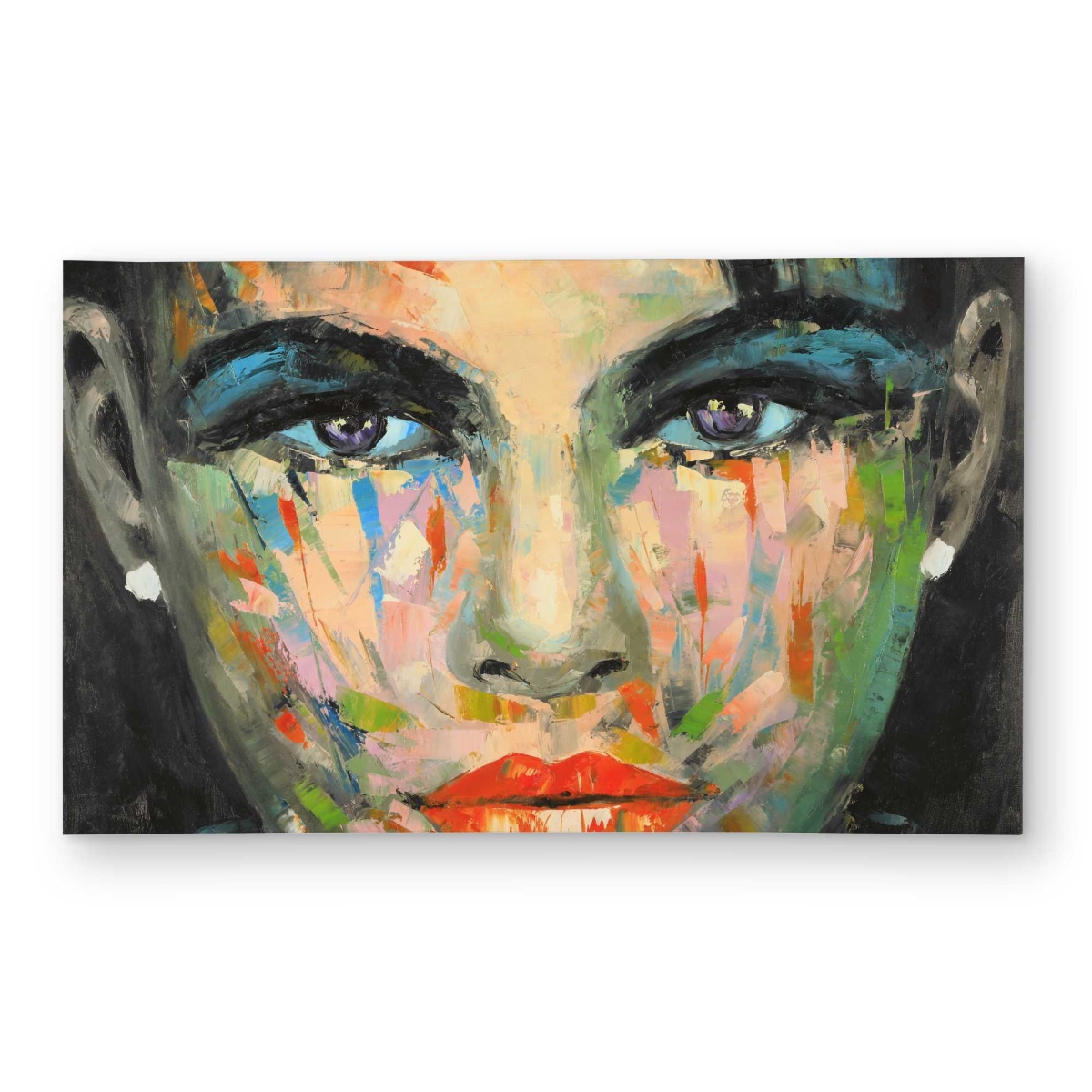 C1ROAR35XS7GH1 3 x 5 ft. Abstract Portrait - Modern Figurative Outdoor Rectangle Area Rug