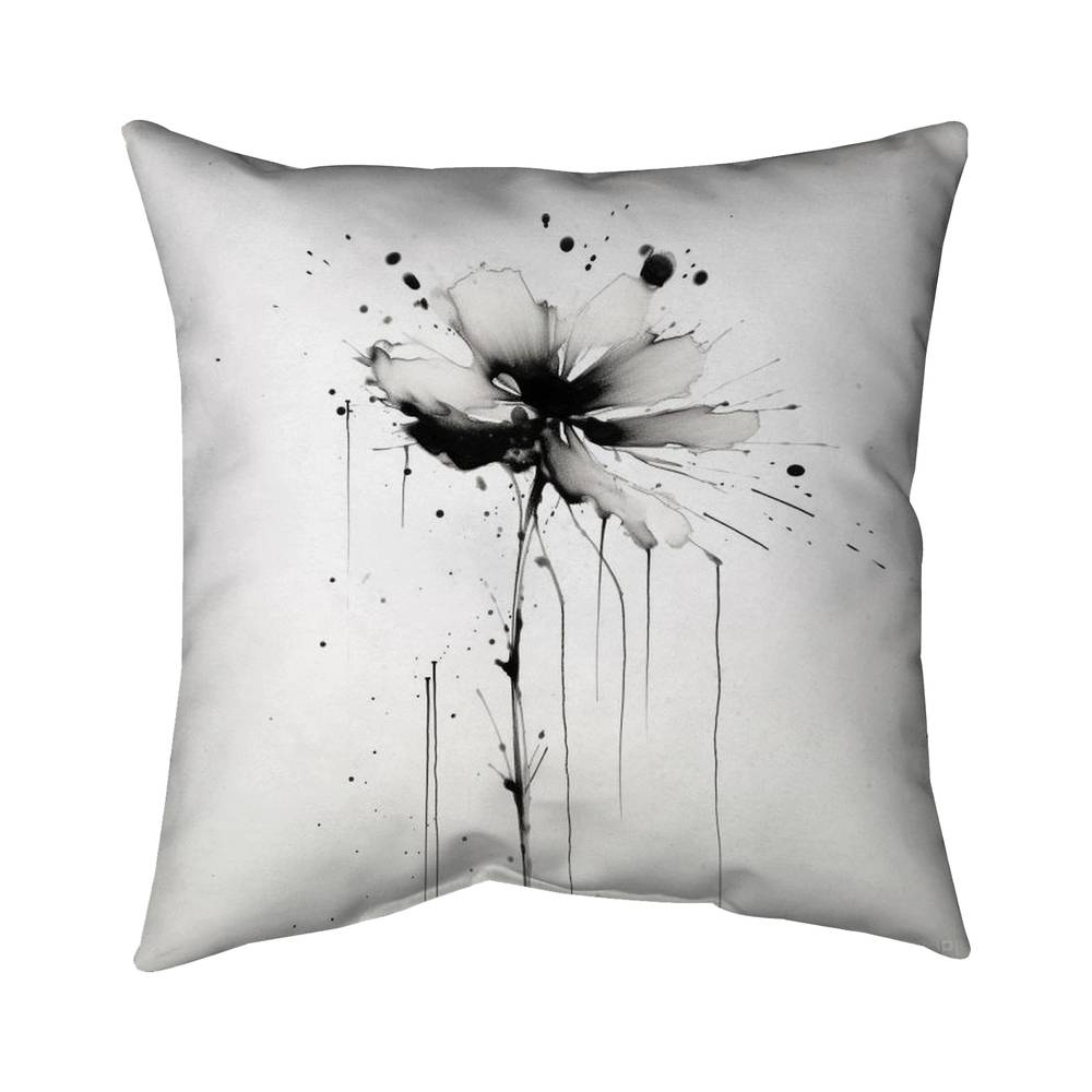 5543-1818-FL385 18 x 18 in. Exploding Flower - Minimalist Bedroom Poly Twill Throw Decor