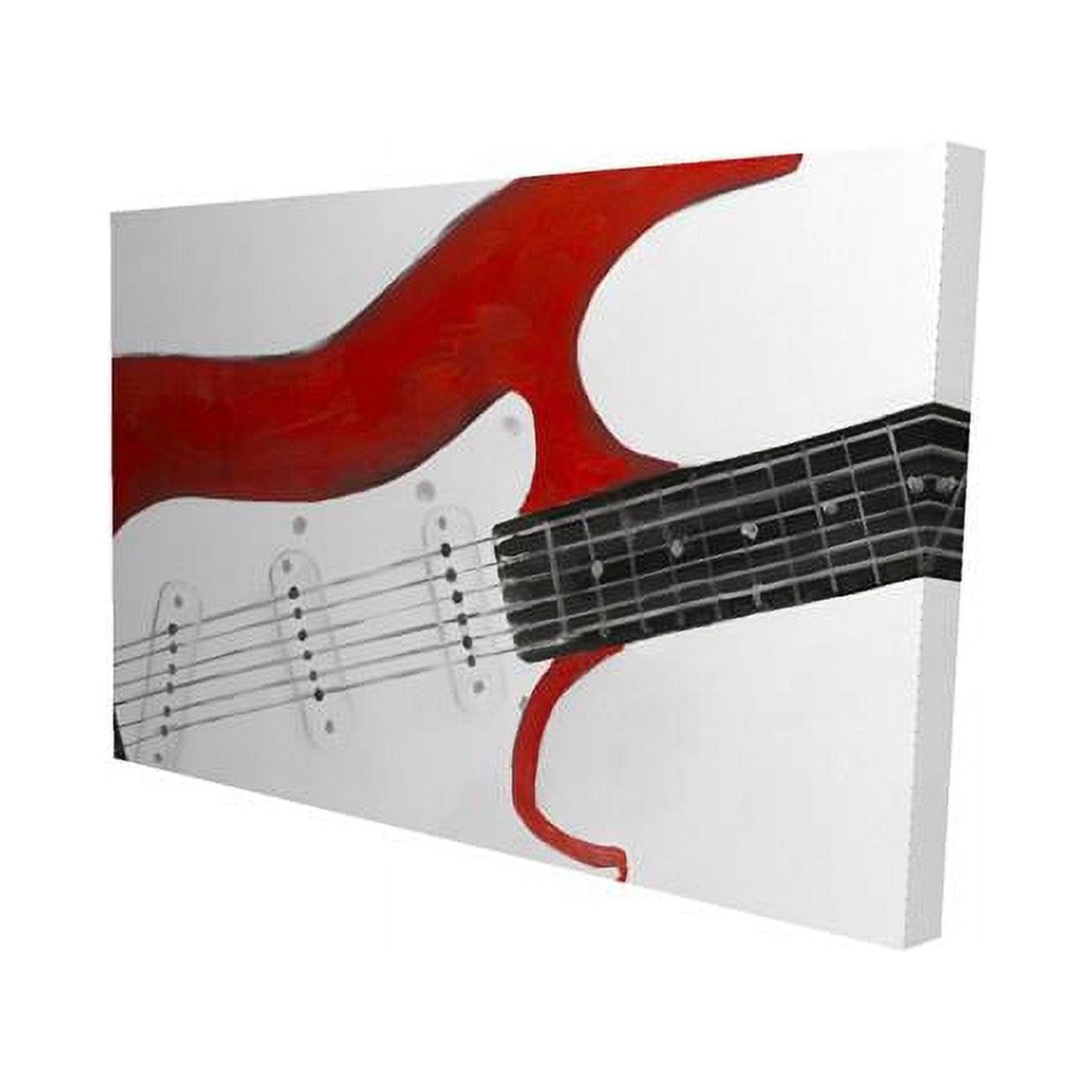 12 x 18 in. Red Rock Guitar-Print on Canvas