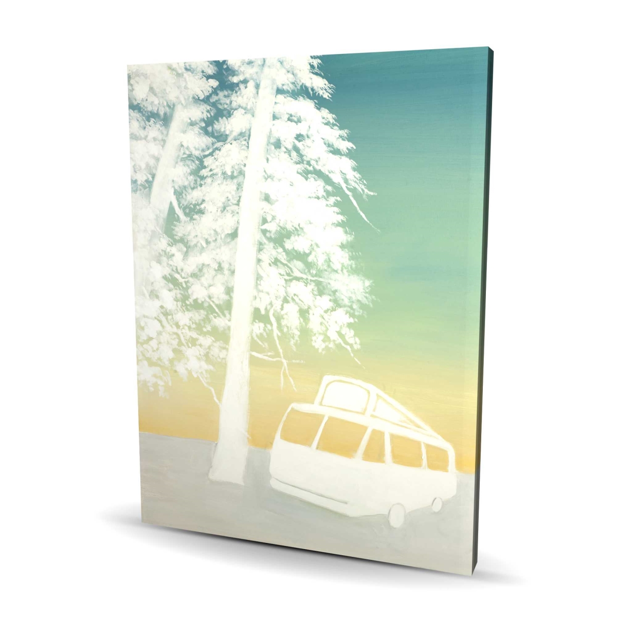 C1RC3648GLZHMO 36 x 48 in. Camping Illustrative Yellow Canvas - Home Decor Accent Art