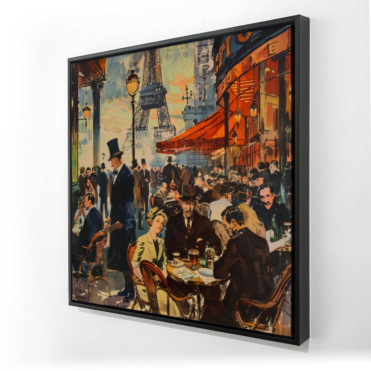 C1FC3636SDVYOS 36 x 36 in. Served - Orange Framed Canvas for Stylish Home Decor