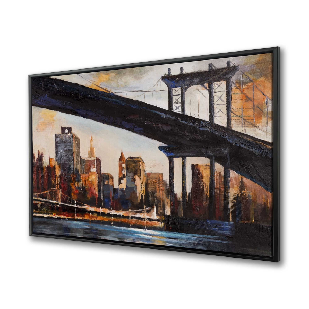 C1FC3648F4LIMZ 36 x 48 in. Sunset Over York - Black Framed Canvas Home Decor