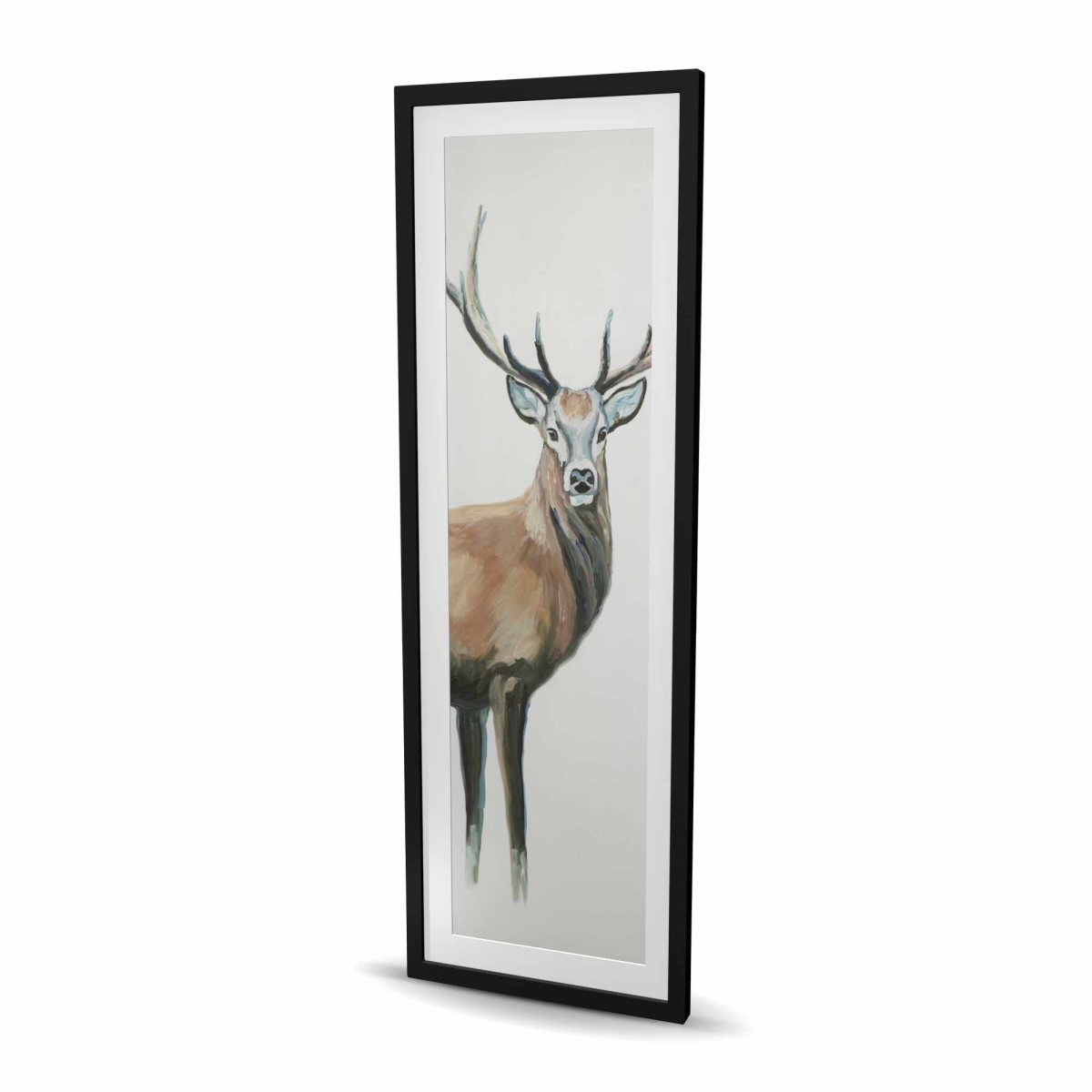 C1FM20604N0EMV 20 x 60 in. Deer Rustic Framed Matted Print Wall Art - Home Decor Art by Art Firm