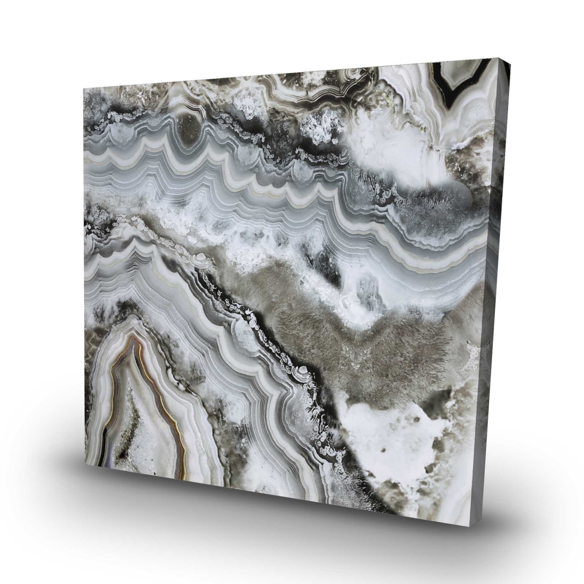 C1RC3232ZT5PO9 32 x 32 in. Abstract Geode - Hyperrealist Minerals Canvas for Home Decor
