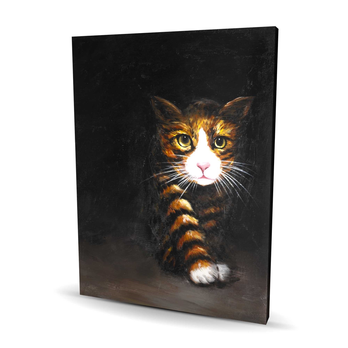 C1RC36485WE52K 36 x 48 in. Discreet Cat - Modern Canvas Art for Home Decor