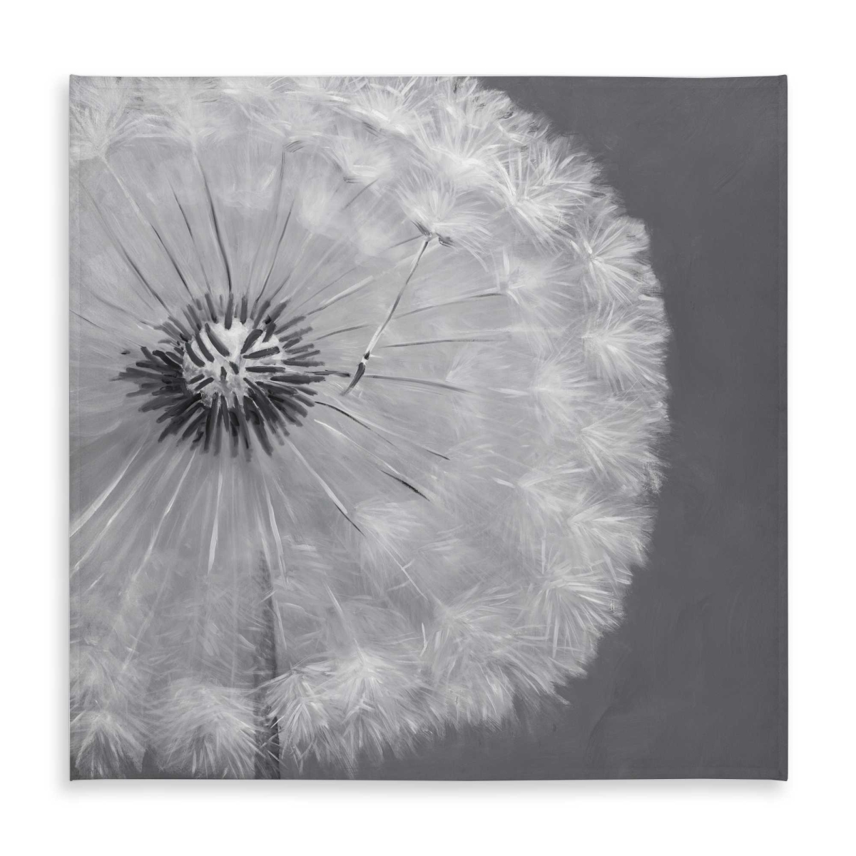 Picture of Begin Home Decor C1TC58587M30HJ 58 x 58 in. Dandelion Puff Ball Tablecloth - Botanical White Decor