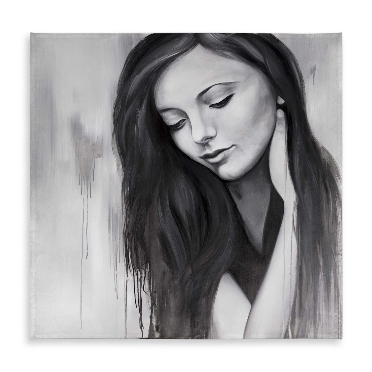 Picture of Begin Home Decor C1TC5858K4ETS7 58 x 58 in. Realistic Woman Portrait Tablecloth - Figurative Beauty
