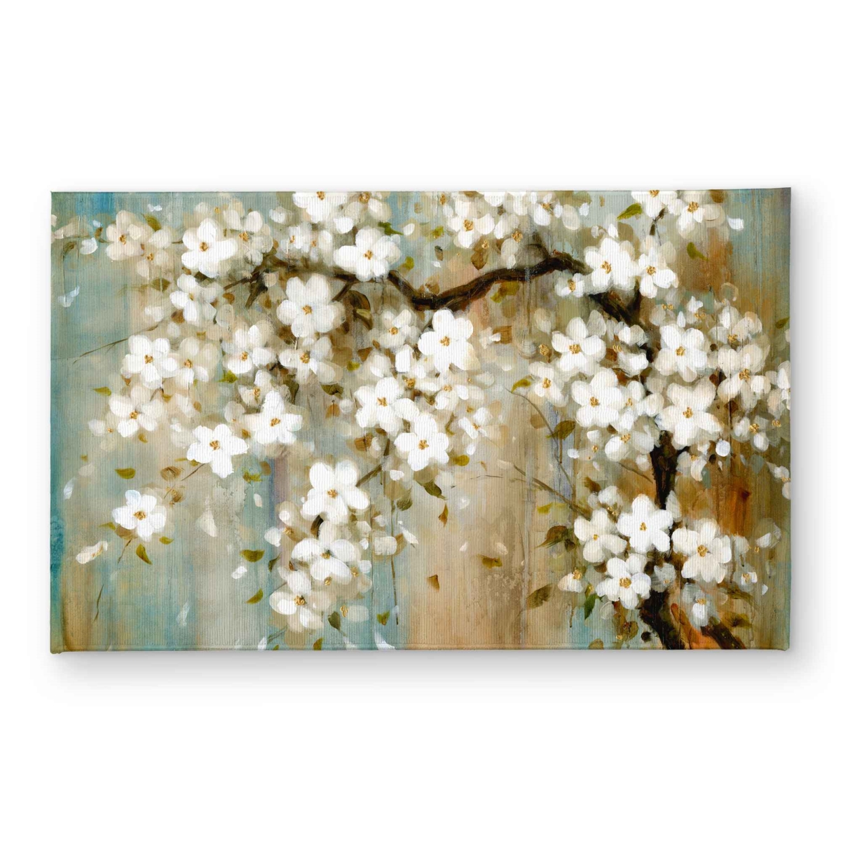 CODM213442CZFM 21 x 34 in. Relaxing Cherry Blossoms Door Mat - Botanical Turquoise