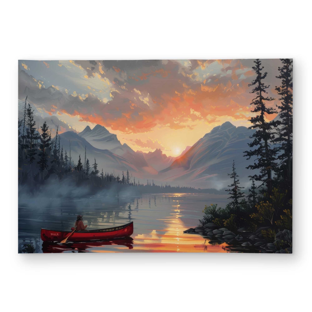 C1ROAR57Q5ZYWP 5 x 7 ft. Calm Lake - Turquoise Outdoor Rectangle Area Rug for Home Decor