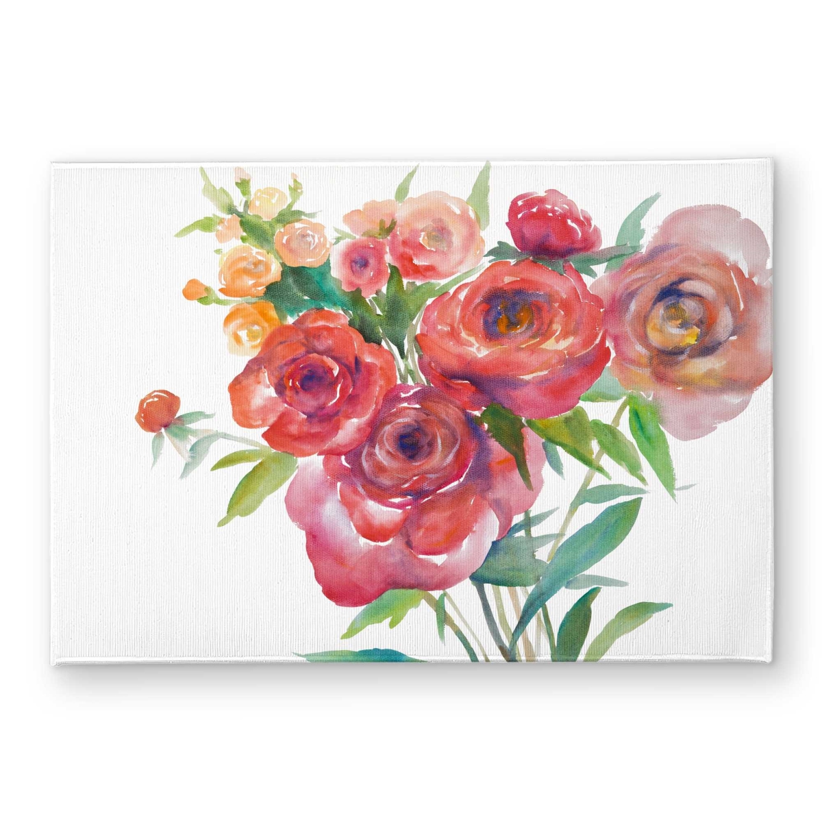 CODM1724E8J995 17 x 24 in. Watercolor Bouquet of Flowers Door Mat - Romantic Home Decor
