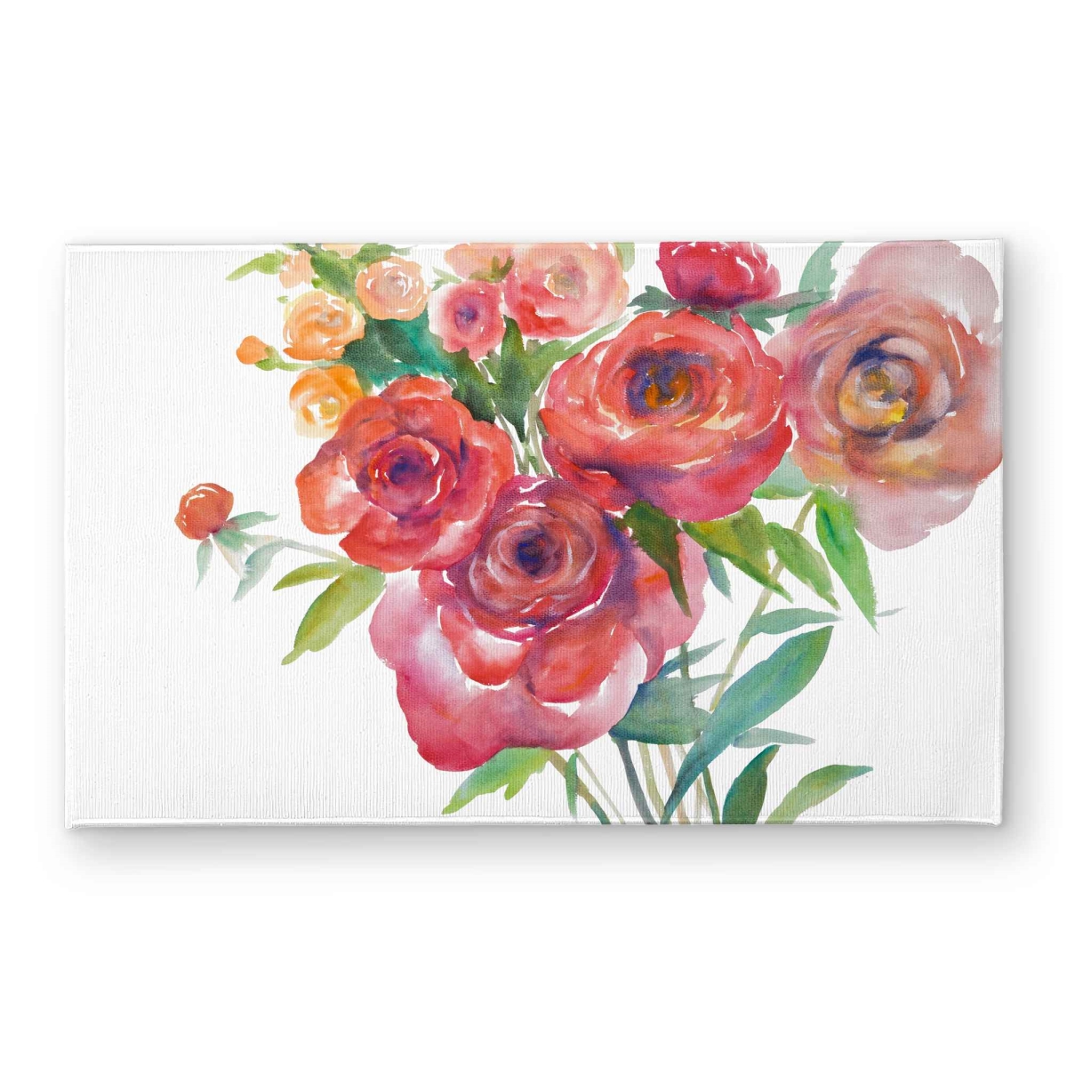 CODM21341P06ME 21 x 34 in. Watercolor Bouquet of Flowers Door Mat - Pink Scandinavian Decor