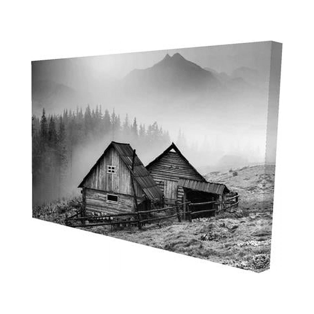 12 x 18 in. Mountain Carpathian Village-Print on Canvas