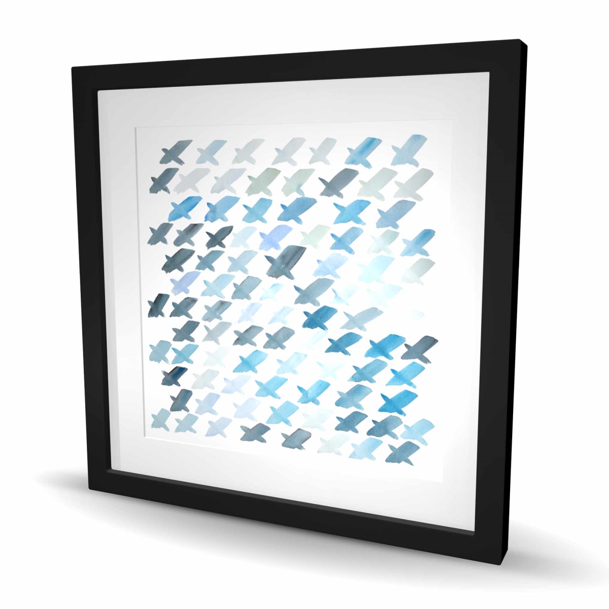 C1FM242498UE2A 24 x 24 in. x Pattern Framed Matted Print Wall Art - Home Decor by Art Firm
