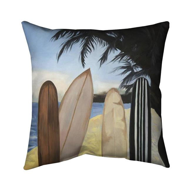 18 x 18 in. Surfboards-Double Sided Print Outdoor Pillow Cover