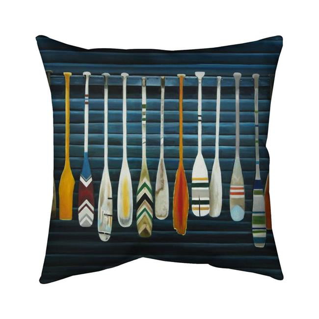 18 x 18 in. Paddles-Double Sided Print Outdoor Pillow Cover