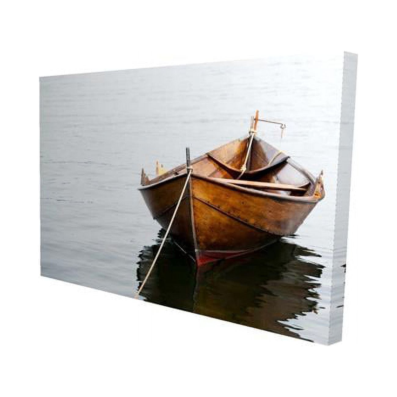 12 x 18 in. Rowboat on Calm Water-Print on Canvas