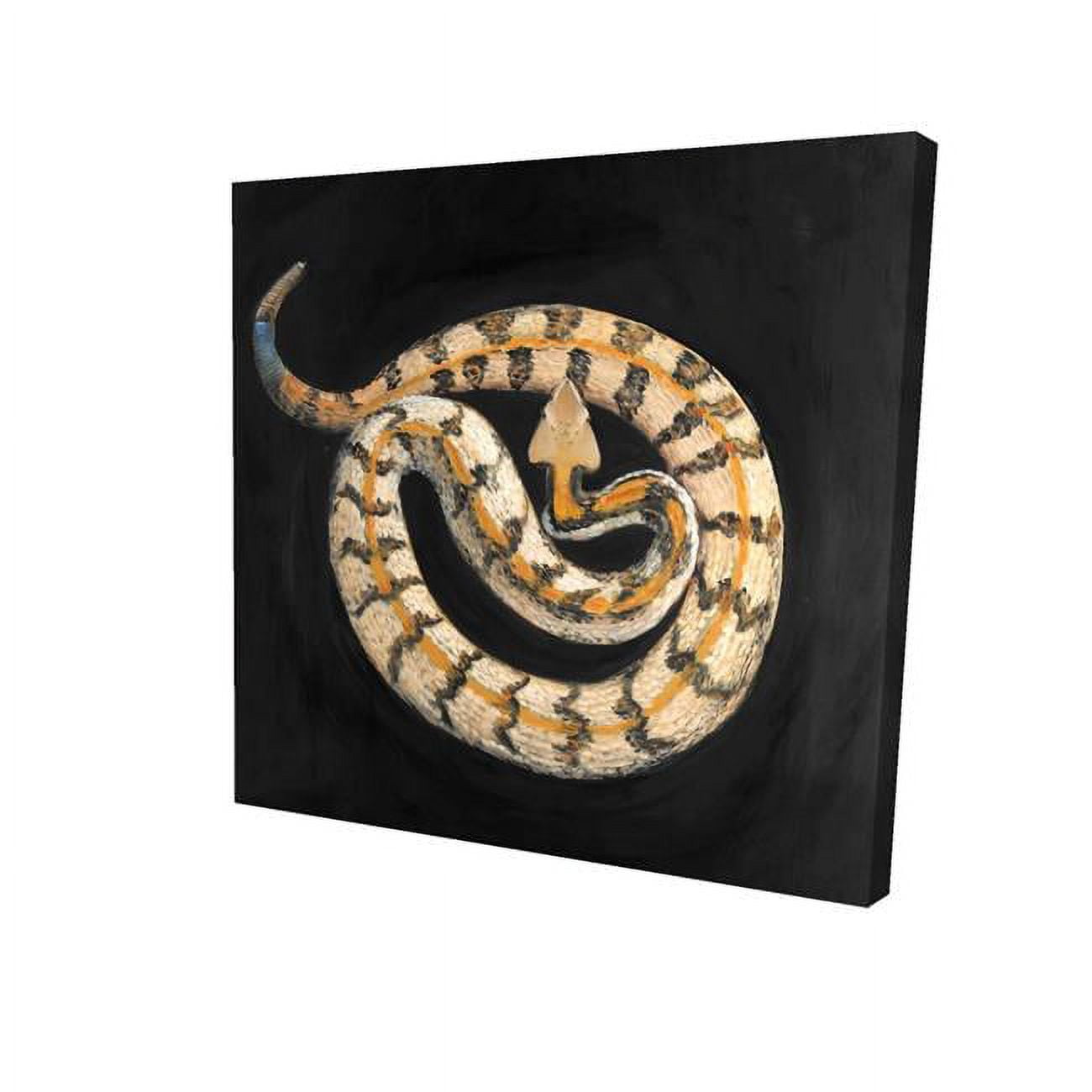8 x 8 in. Southern Timber Rattlesnake-Print on Canvas
