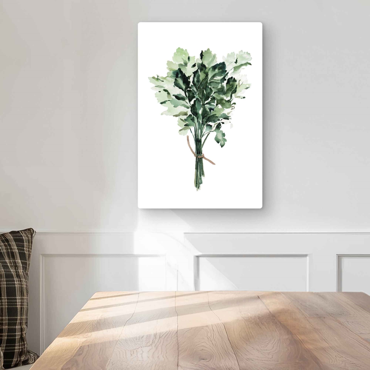 C1MP12183V3D7H 12 x 18 in. Tied Up Persil Bundle Wall Art - Gastronomy Kitchen Metal Print Decor