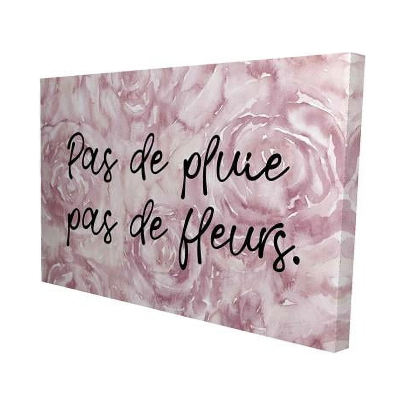 12 x 18 in. Pas De Pluie Pas De Fleurs-Print on Canvas