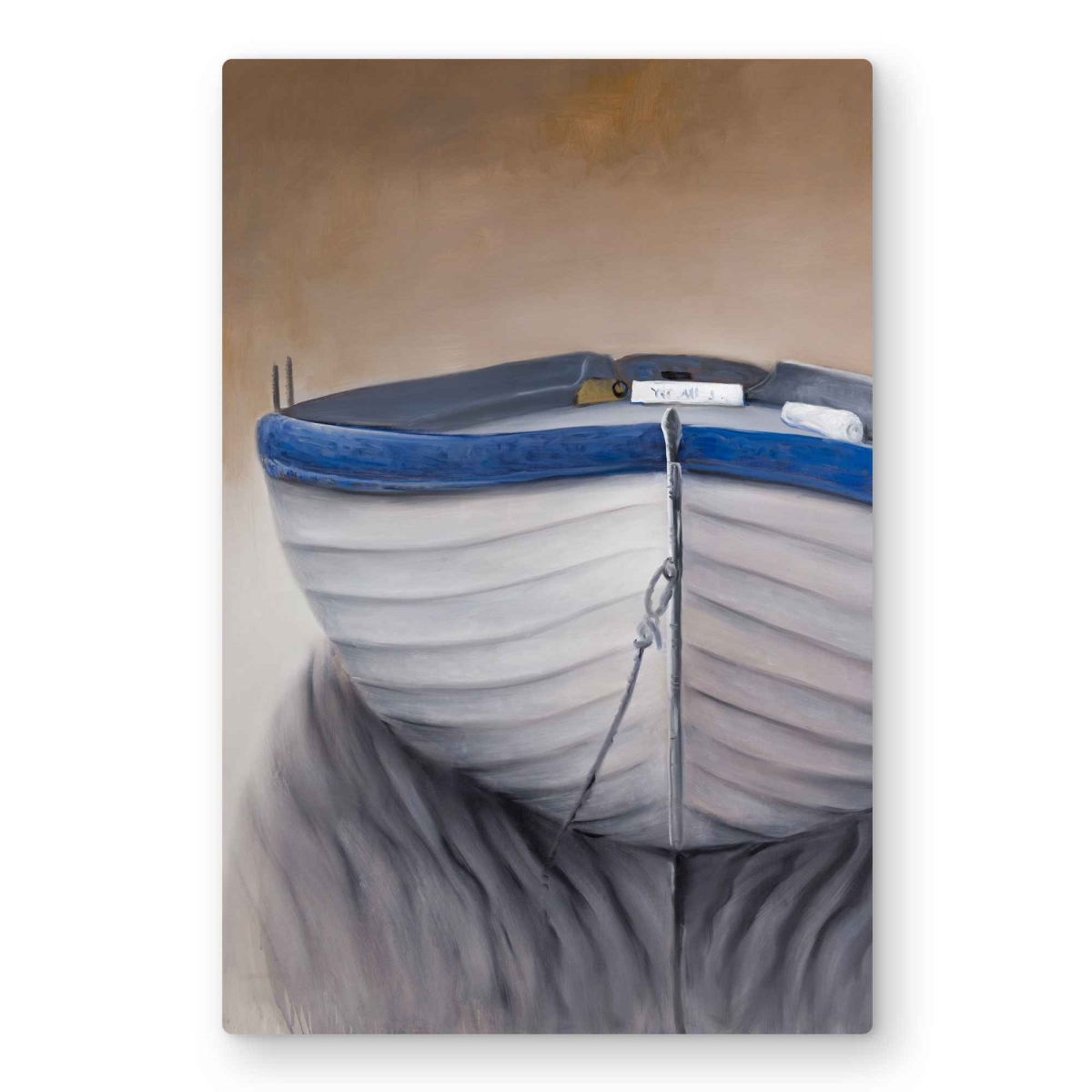 C1MP2030K7M666 20 x 30 in. Canoe Boat Metal Print Wall Art - Unique Bathroom Home Decor