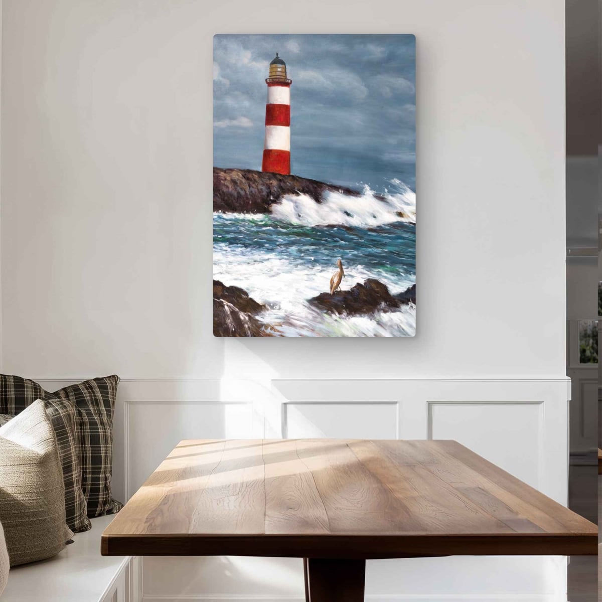 C1MP2436G6I1SR Lighthouse at the Edge of the Sea Unleashed Wall Art - Metal Print - 24 x 36 in.
