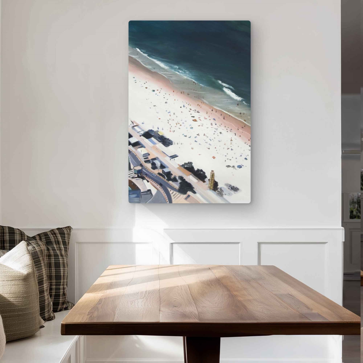 C1MP2436L049O0 24 x 36 in. Hot Day at the Beach Wall Art - Exotic Bedroom Metal Print Home Decor