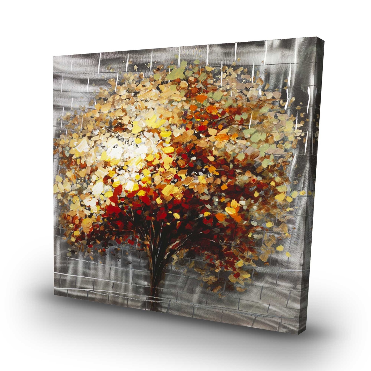 C1RC3232JUK8XJ 32 x 32 in. Abstract Tree by Fall - Contemporary Seasons Canvas Art