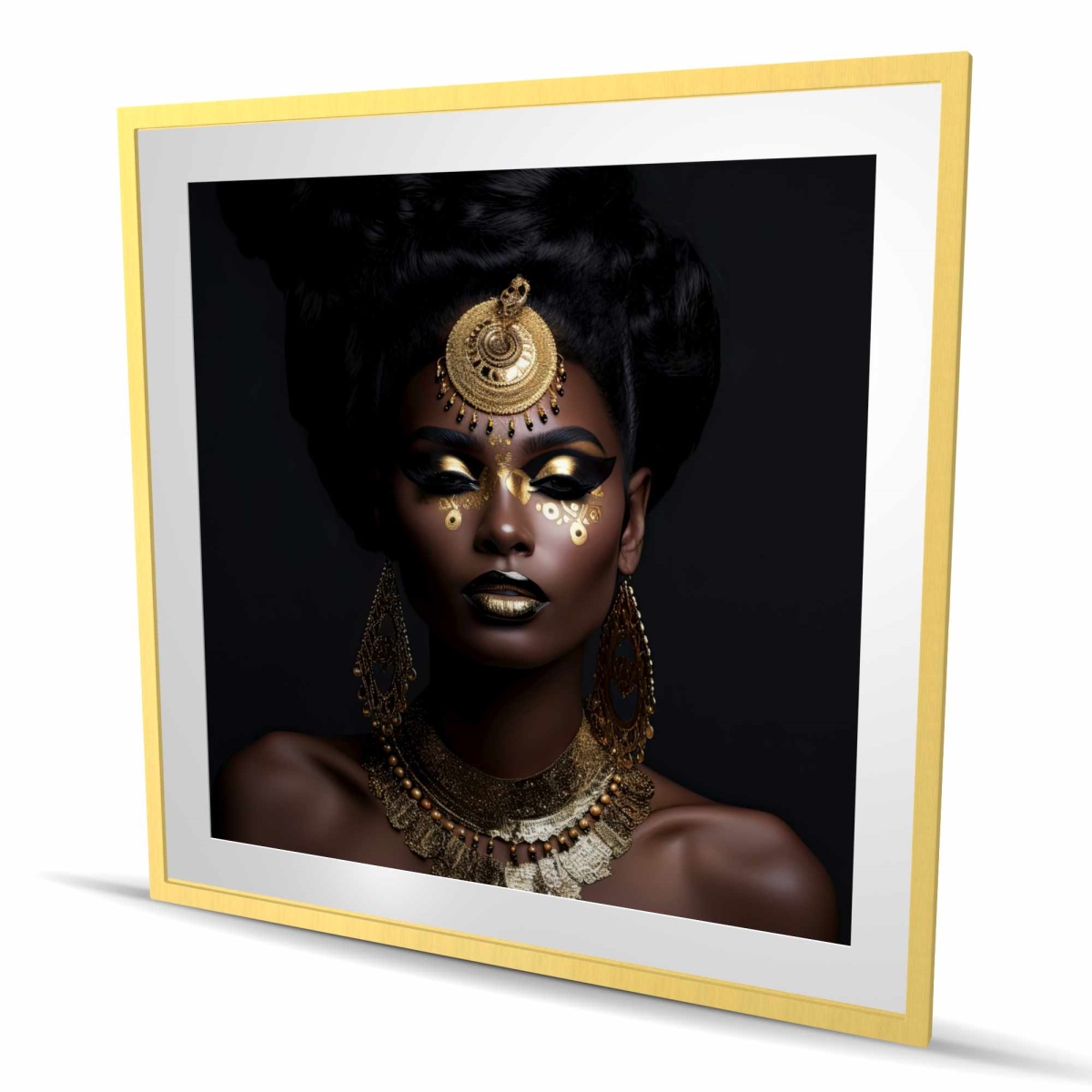 C1FM4848P6O483 48 x 48 in. Trance State Wall Art - Hyperrealist Figurative Print for Home Decor