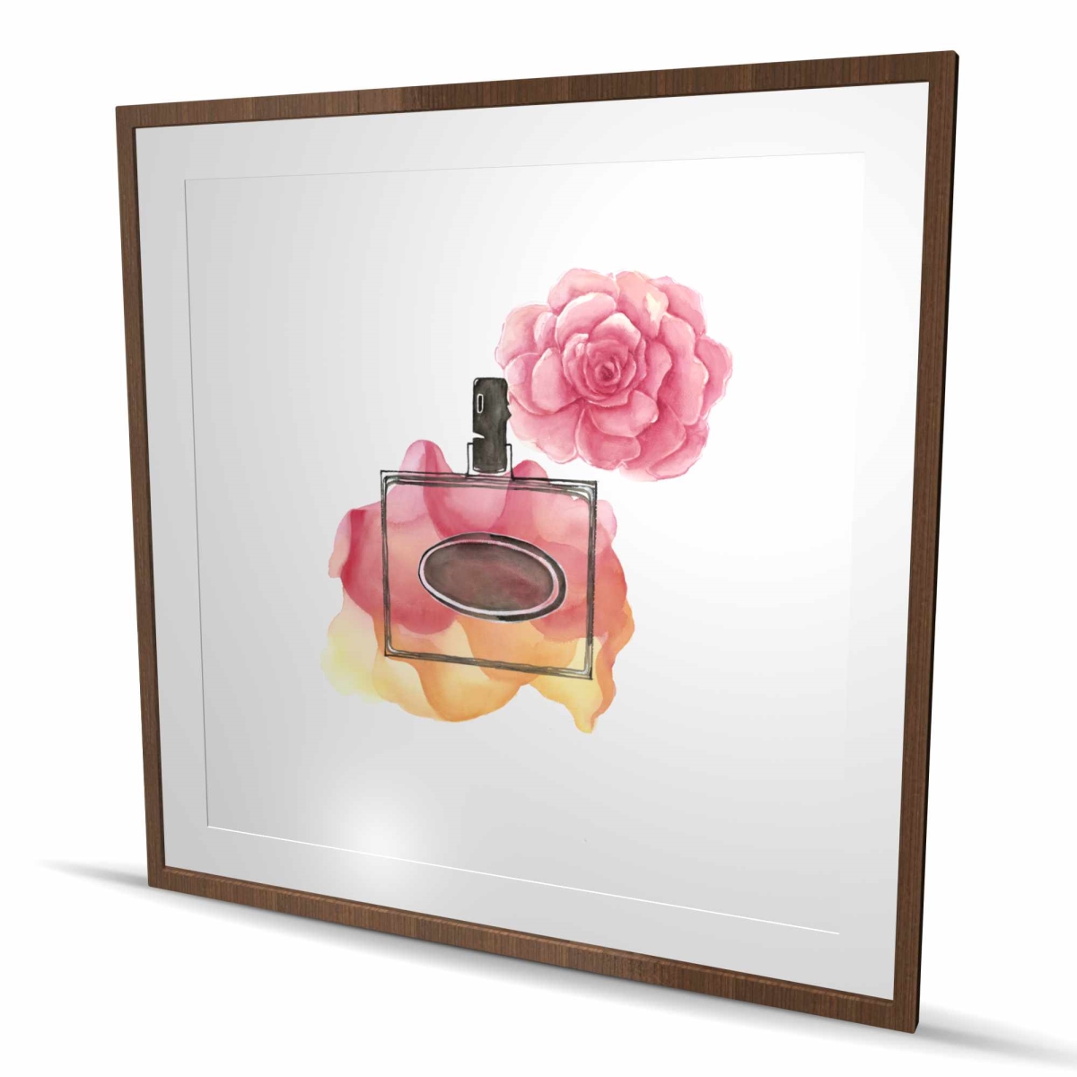C1FM4848F45KV2 48 x 48 in. Sweet Fragrance - Orange Framed Matted Print Wall Art - Home Decor